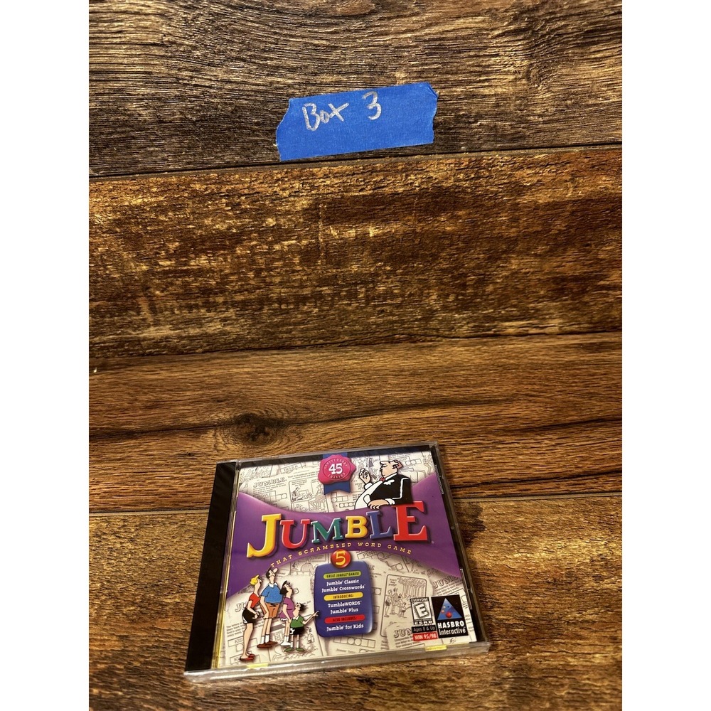 Jumble That Scrambled Word Game 45th Anniversary Edition PC Windows 95 98 Hasbro